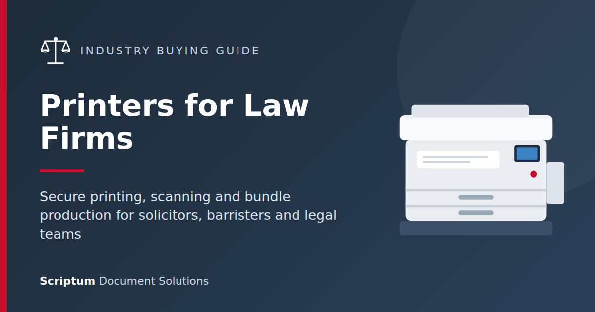 Printers for Law Firms: The UK Buying Guide for Solicitors, Barristers and Legal Teams