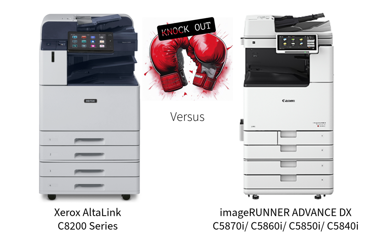 Xerox AltaLink C8200 Series vs Canon imageRUNNER Advanced C5800i Series: A3 Mid-Volume Face-Off