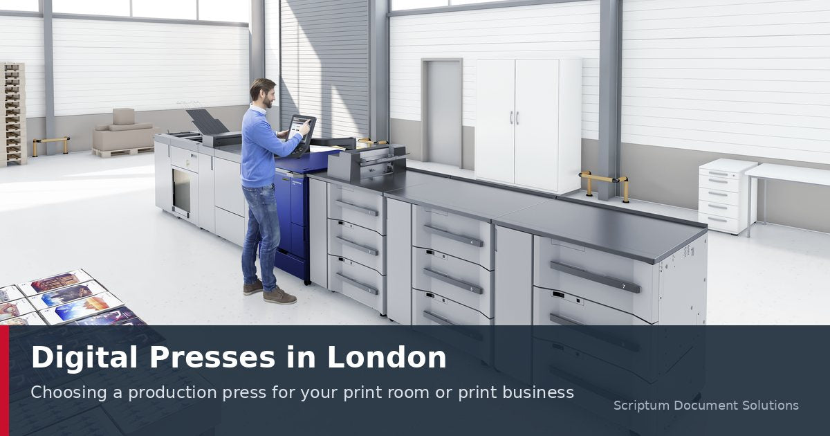 Digital Presses in London: Choosing a Production Printer for Your Print Room or Print Business