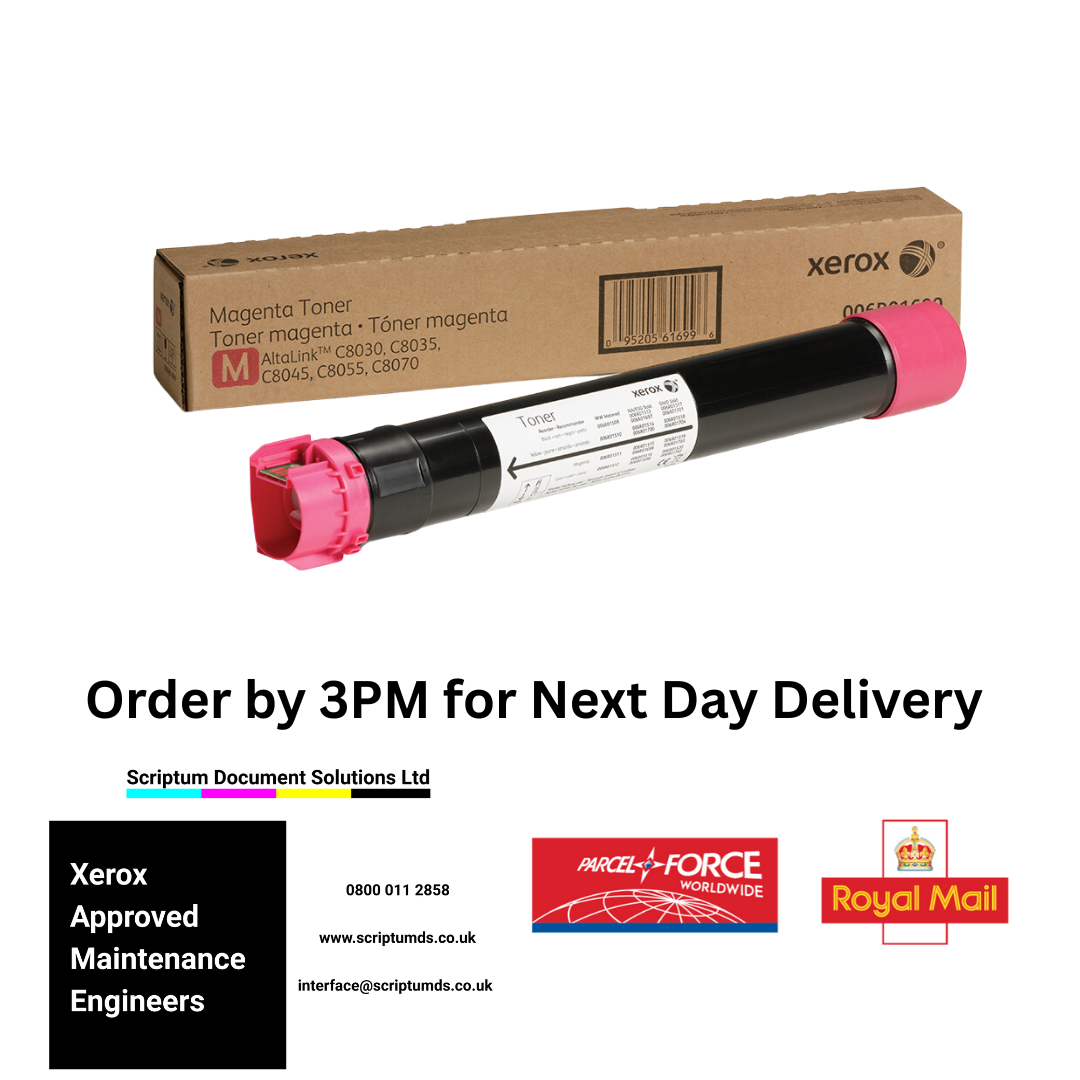 Genuine Xerox Magenta Toner Cartridge (15,000 Pages) 006R01699 for AltaLink C8030 / C8035 / C8045 / C8055 / C8070