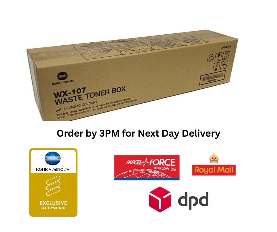 Genuine Konica Minolta WX-107 Waste Toner Box (44,000 Pages) for Bizhub C251i, C301i, C361i - AAVAWY1