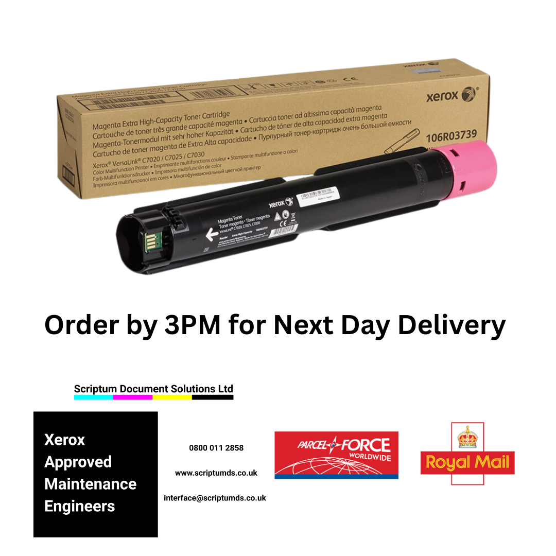 Xerox High Capacity Magenta Toner Cartridge (9,800 Pages) 106R03743 for VersaLink C7020 C7025 C7030