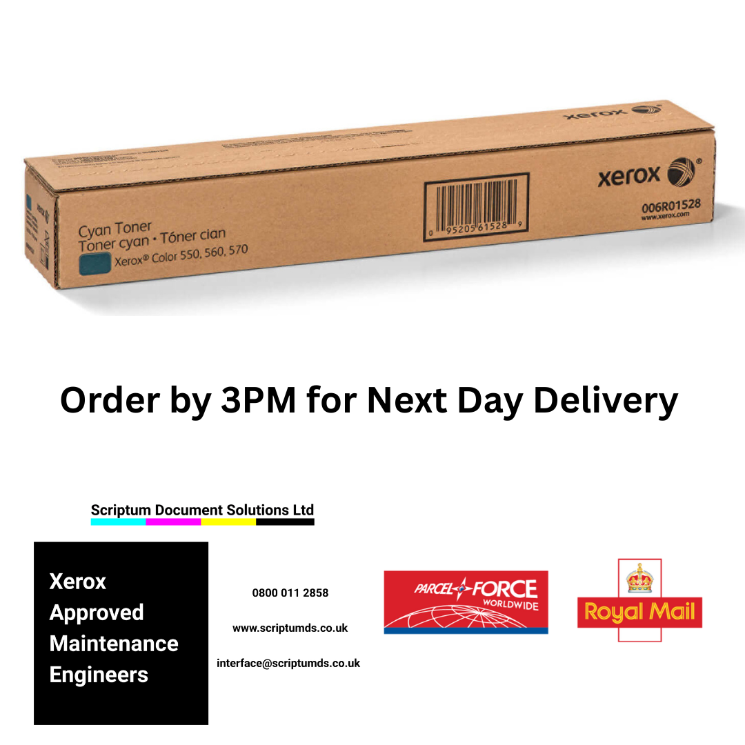 Xerox Cyan Toner Cartridge (34,000 Pages) 006R01528 for Color 550 / 560 / 570