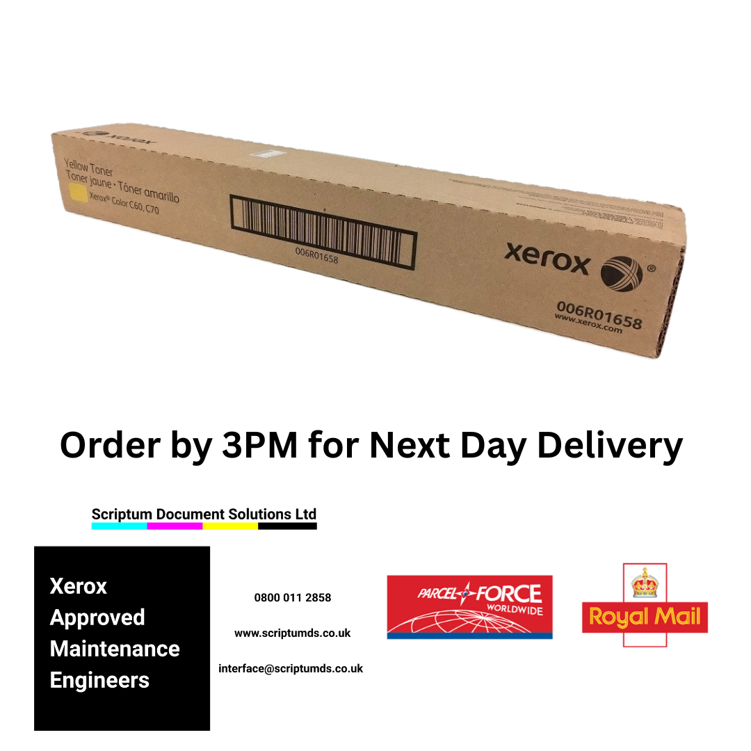 Xerox Yellow Toner Cartridge (34,000 Pages) 006R01658 for Color C60 / C70