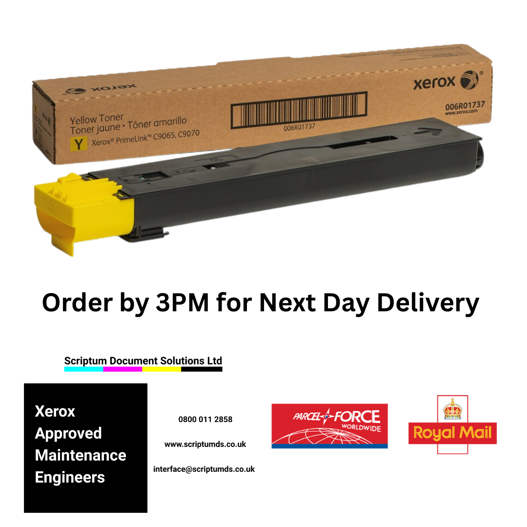 Xerox Yellow Toner Cartridge (34,000 Pages) 006R01737 for PrimeLink C9065 / C9070