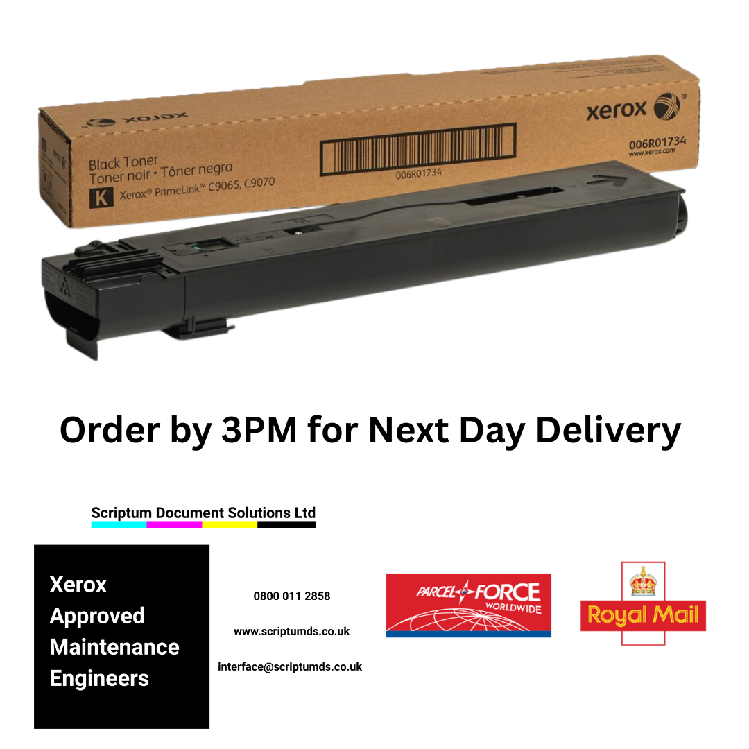 Xerox Black Toner Cartridge (30,000 Pages) 006R01734 for PrimeLink C9065 / C9070