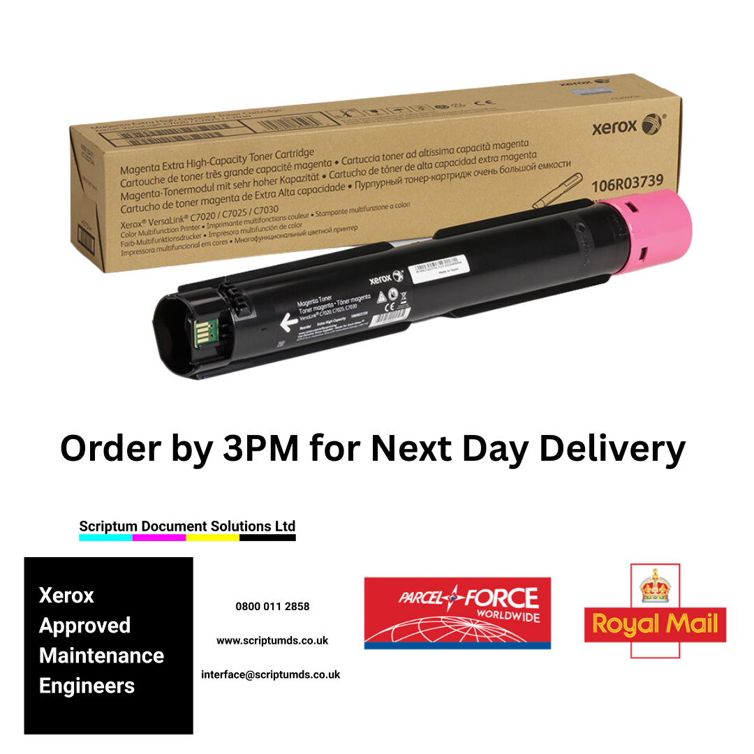 Xerox Extra High Capacity Magenta Toner Cartridge (16,500 Pages) 106R03739 for VersaLink C7020 C7025 C7030
