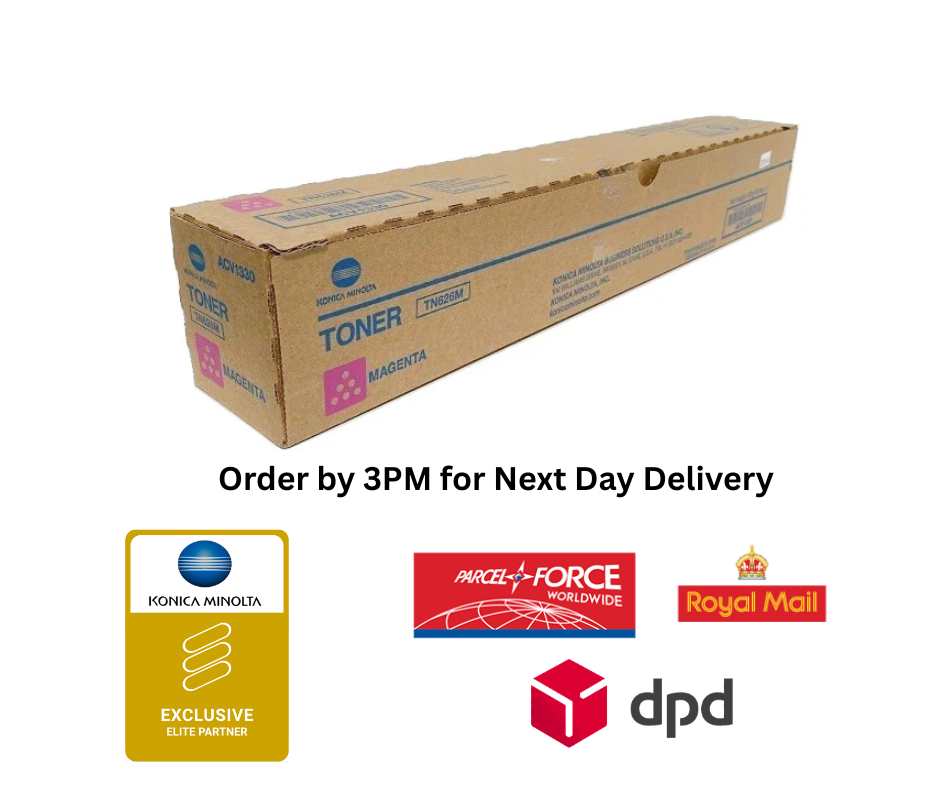 Konica Minolta Magenta Toner Cartridge TN626M (28,000 Pages) for bizhub C451i, C551i, C651i - ACV1350
