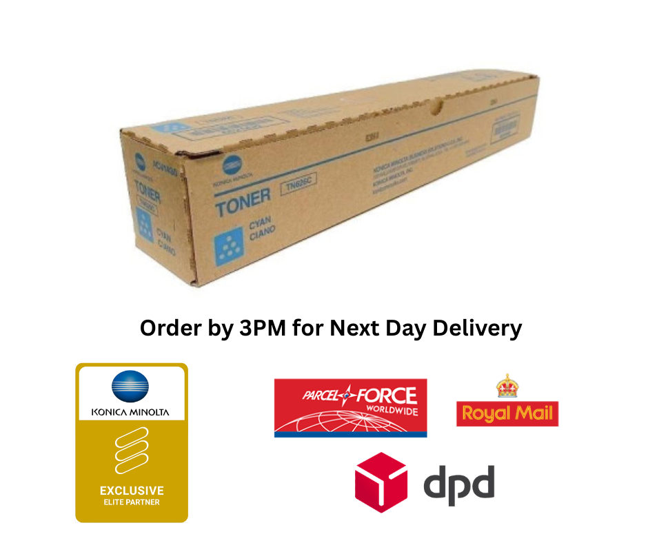 Konica Minolta Cyan Toner Cartridge TN626C for bizhub C451i, C551i, C651i - ACV1450