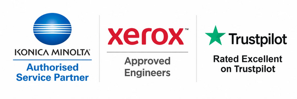 Konica Minolta Authorised Service Partner, Xerox Approved Engineers, Rated Excellent on Trustpilot