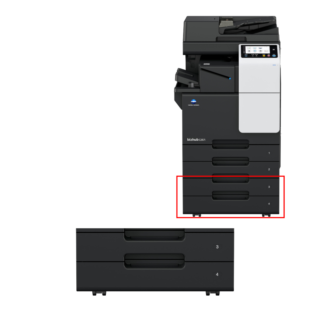 Konica Minolta PC-218 Universal tray (2x) - ACVGWY2