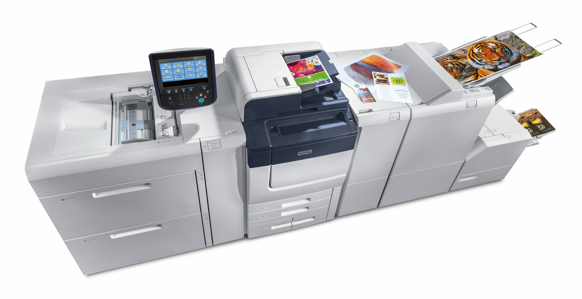 Brand new Xerox PrimeLink C9065 with High Capacity Feeder, Pro Booklet Maker and Square Edge Trimmer