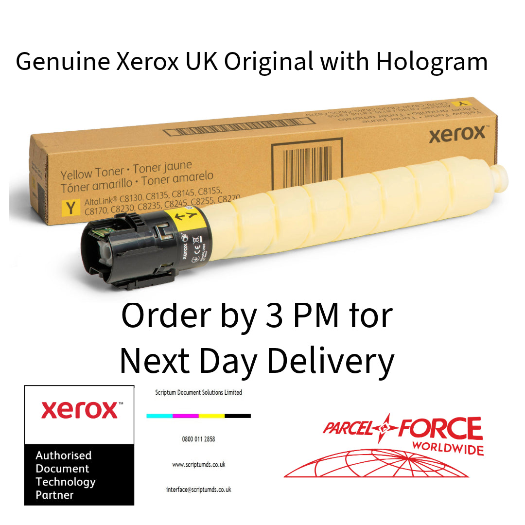 Xerox 006R01749 AltaLink C81XX & C82XX YELLOW Toner Cartridge (21,000 Pages)
