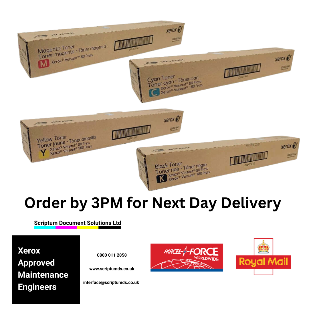 ミラノオーダーページ Xerox CMYK Toner Set for Versant 80 180 280