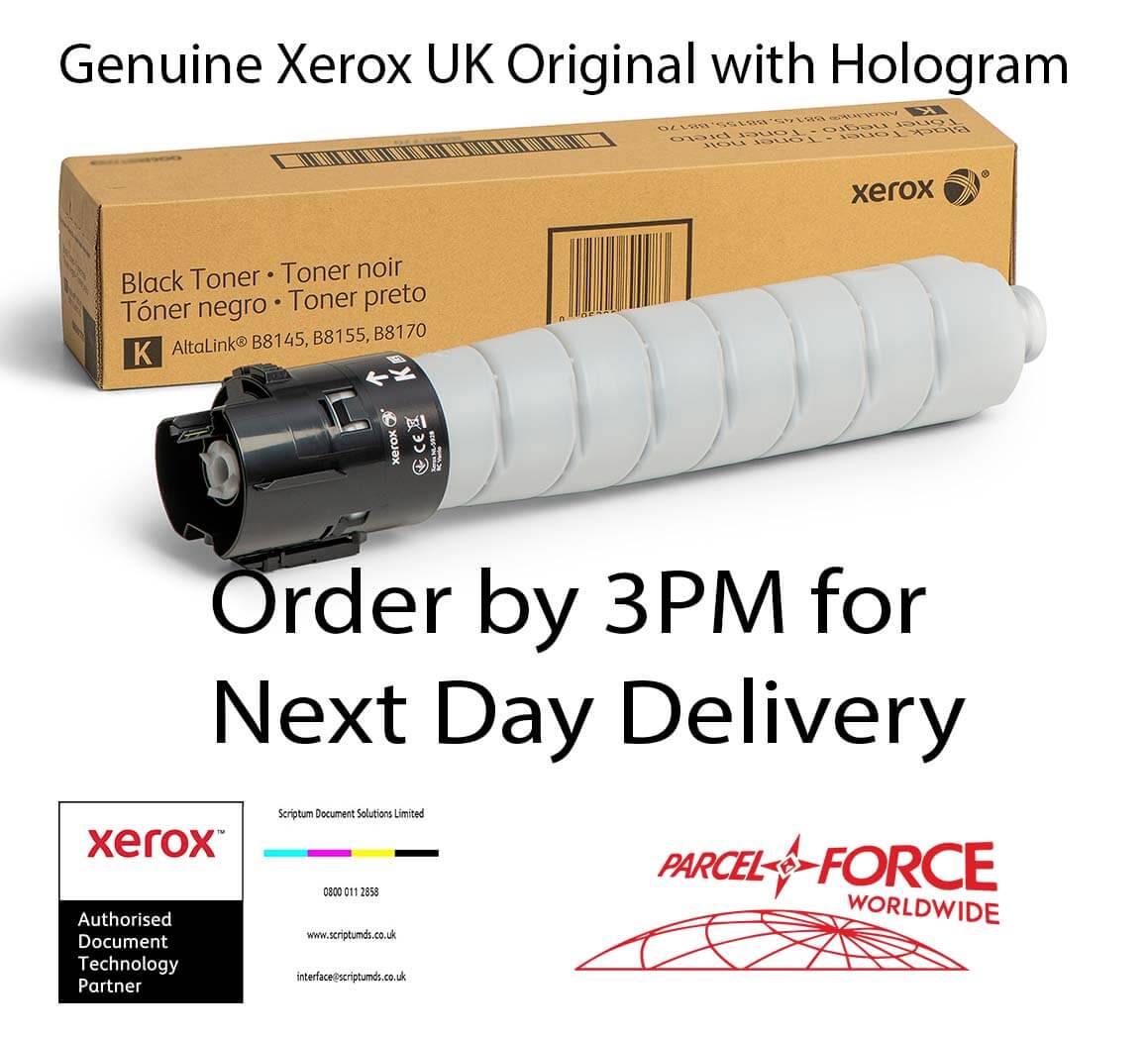 Xerox 006R01771 AltaLink B8145 / B8155 / B8170 BLACK Toner Cartridge (30,000 Pages)