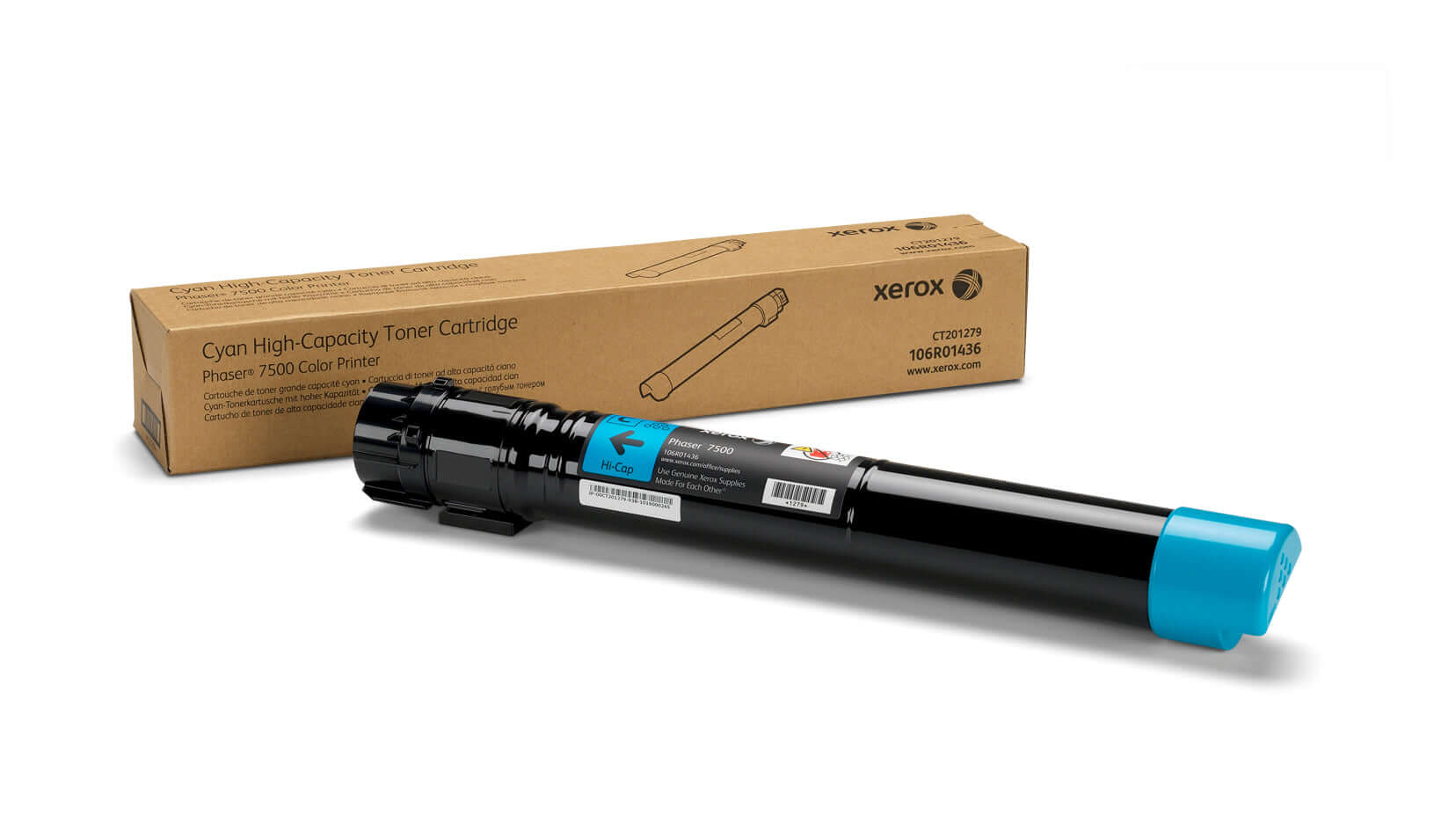 Xerox High Capacity Cyan Toner 106R01436 for Phaser 7500
