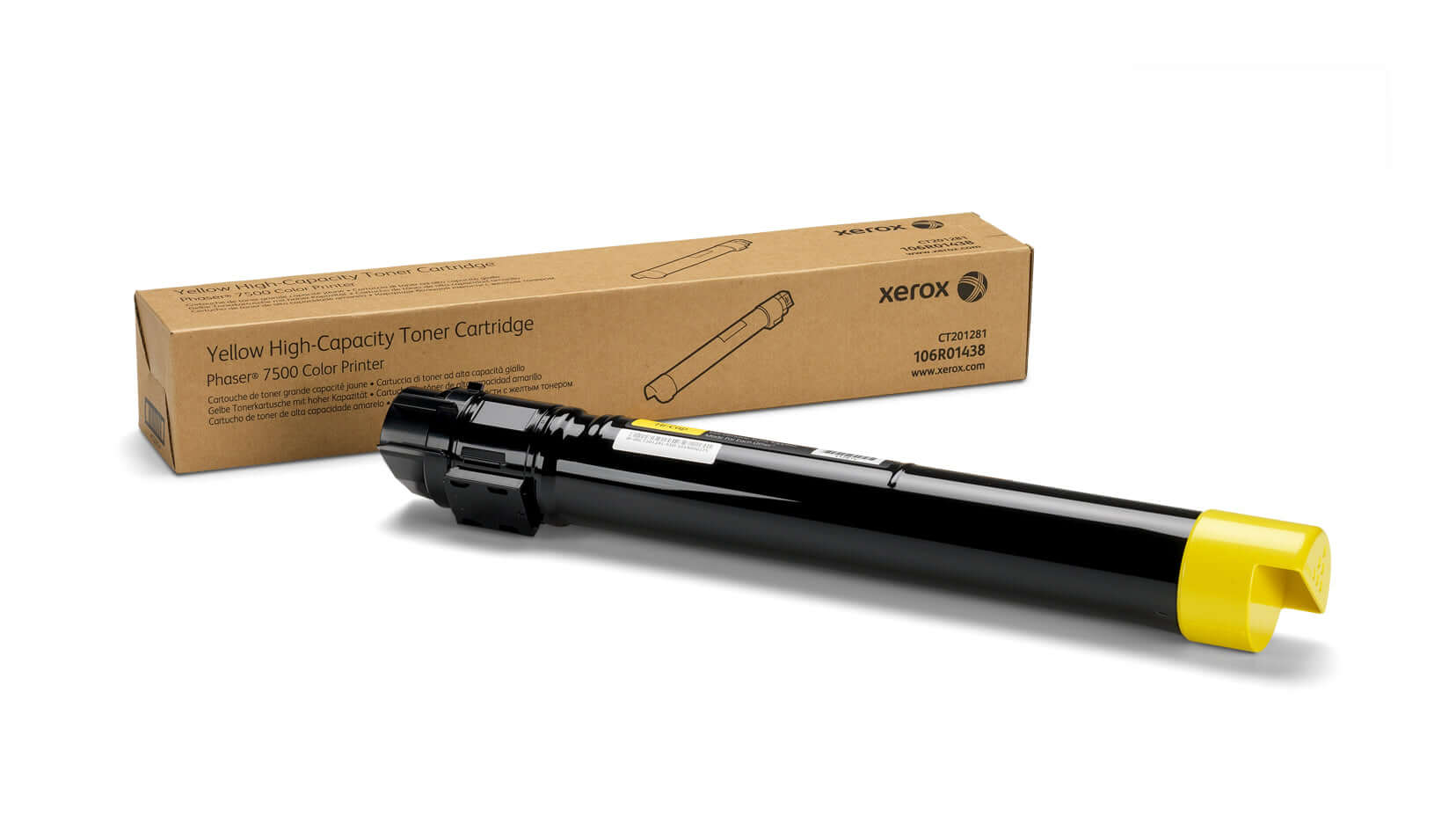 Xerox High Capacity Yellow Toner 106R01438 for Phaser 7500