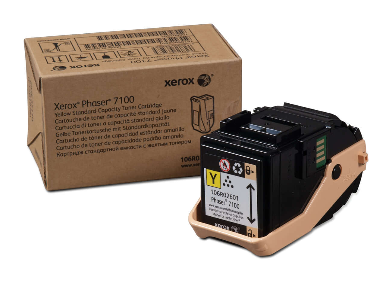 Xerox Yellow Standard capacity Toner Cartridge 106R02601 for Phaser 7100