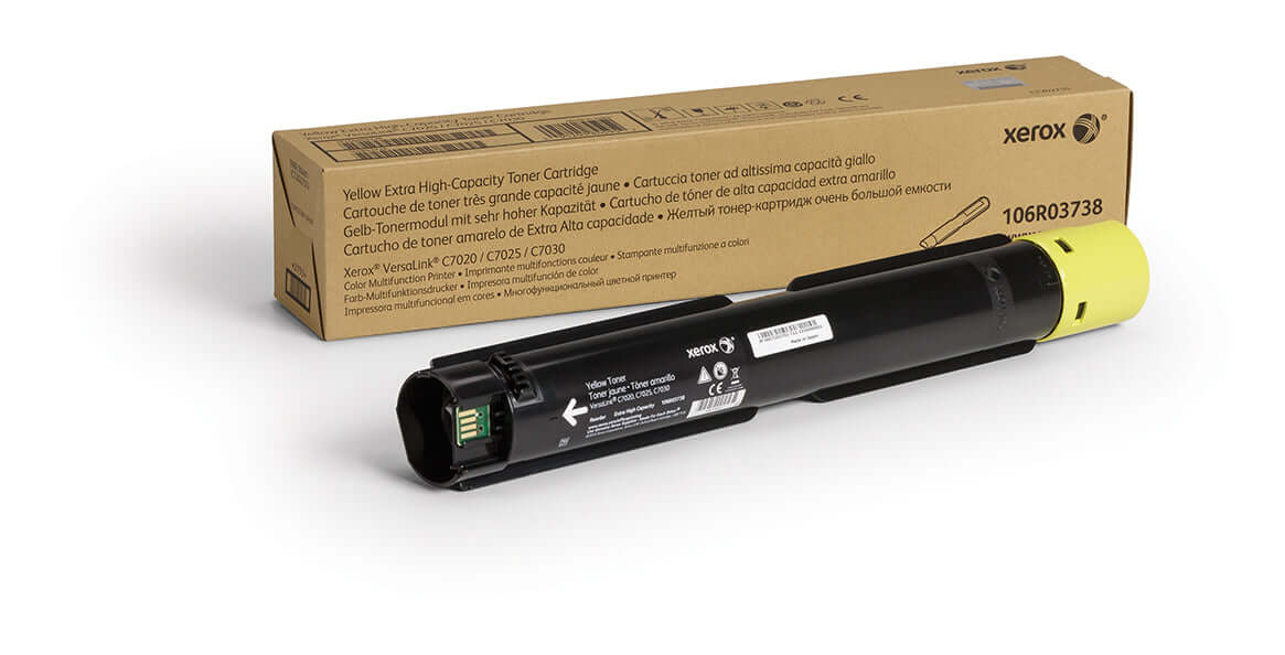 Xerox Extra High Capacity Yellow Toner Cartridge (16,500 Pages) 106R03738 for VersaLink C7020/C7025/C7030-Scriptum Supplies