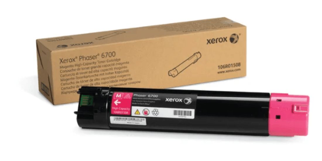 Xerox Genuine Phaser 6700 Magenta High Capacity Toner Cartridge (12,000 pages) - 106R01508-Scriptum Supplies