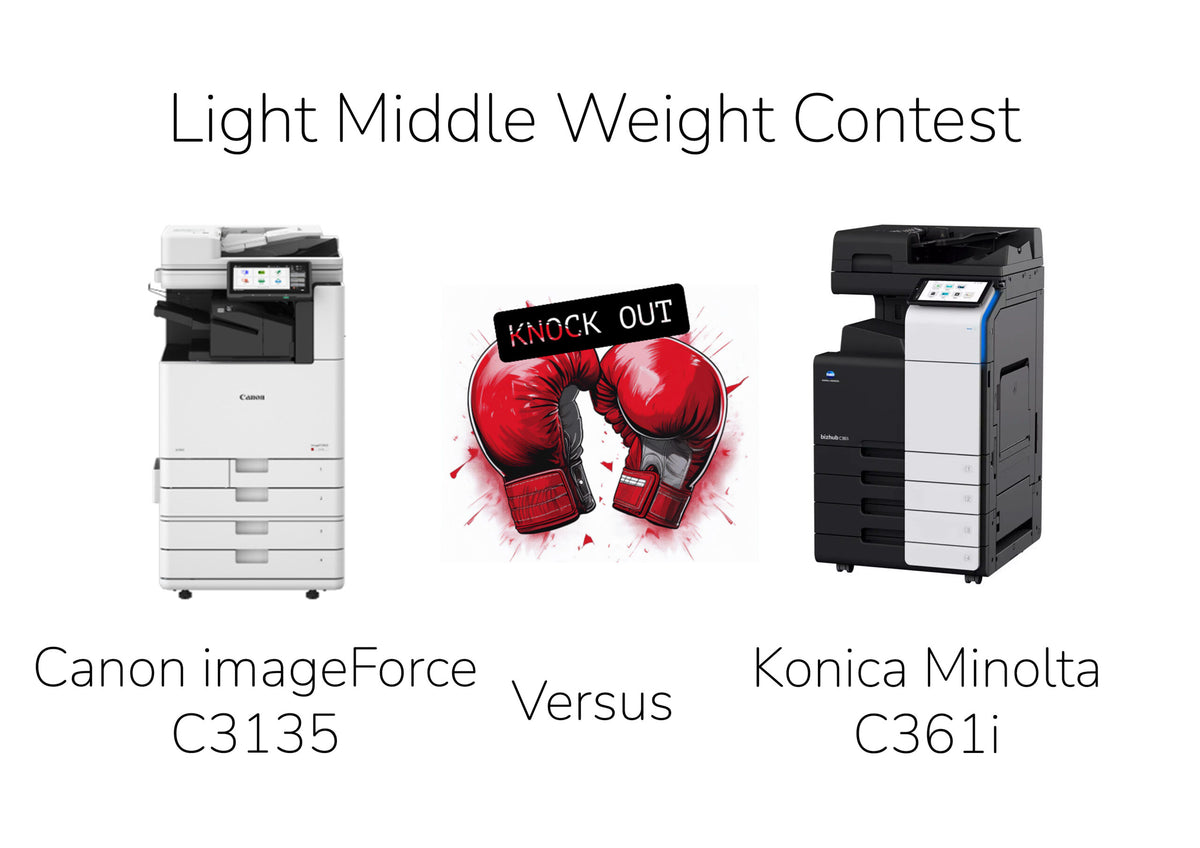 Canon imageFORCE C3135 vs Konica Minolta bizhub C361i: The Best A3 Colour Office Printer for a Busy Business?