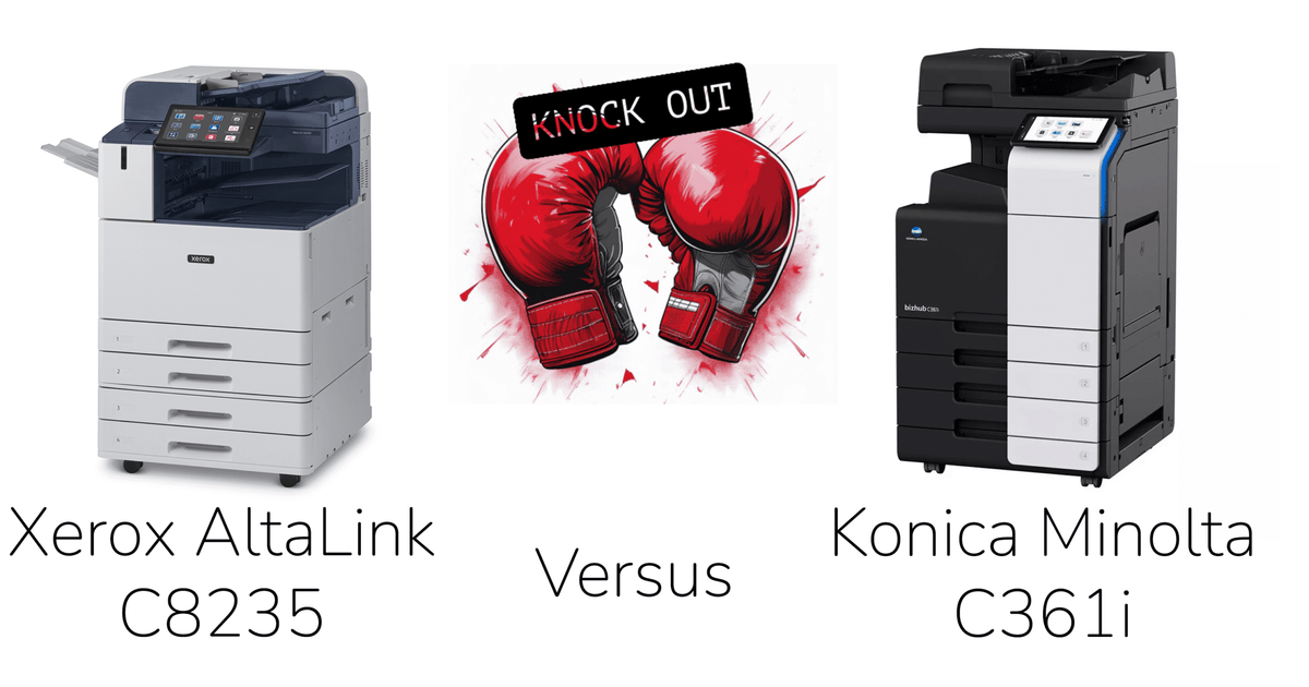 Xerox AltaLink C8235 vs Konica Minolta bizhub C361i