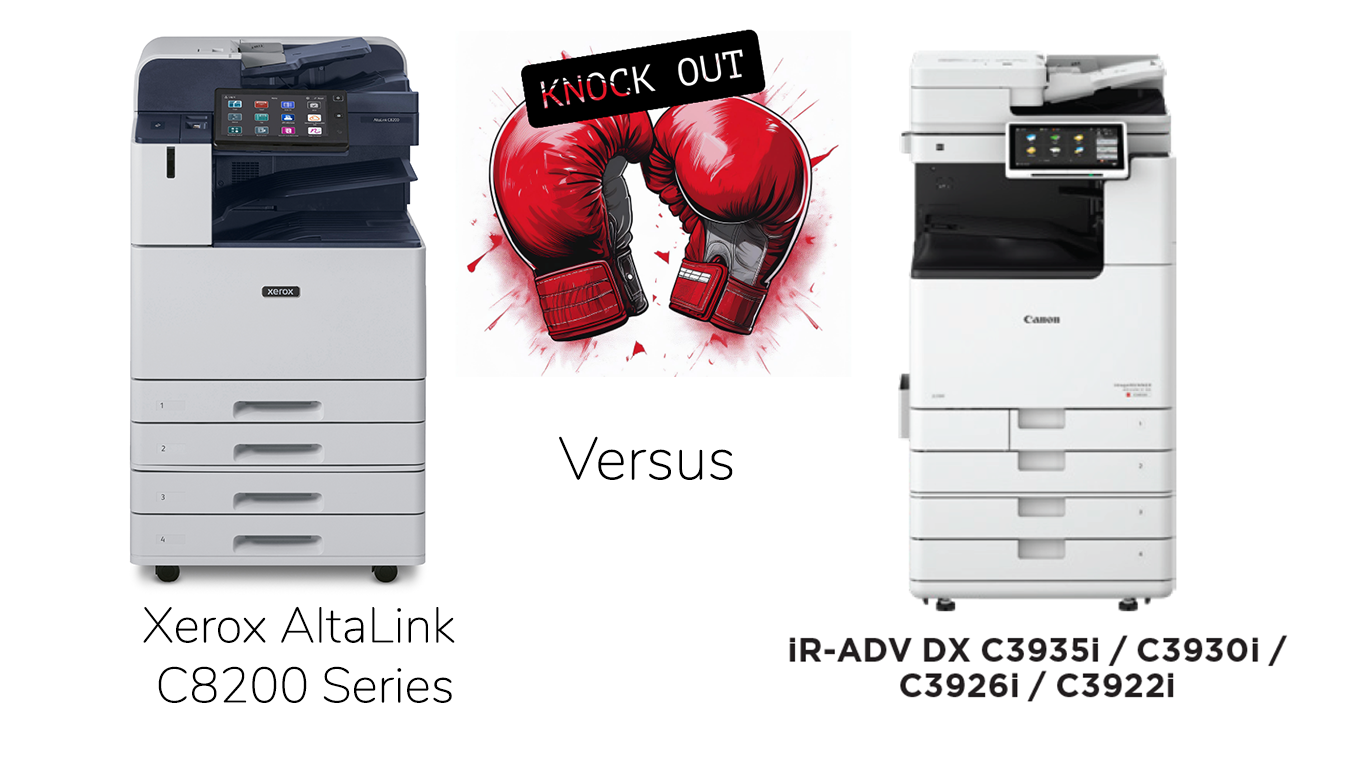 Is the new Xerox AltaLInk C8235 any good? We compare it to the Canon C3935i.