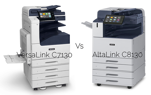 What’s the difference between the Xerox VersaLink C7130 and Xerox AltaLink C8130