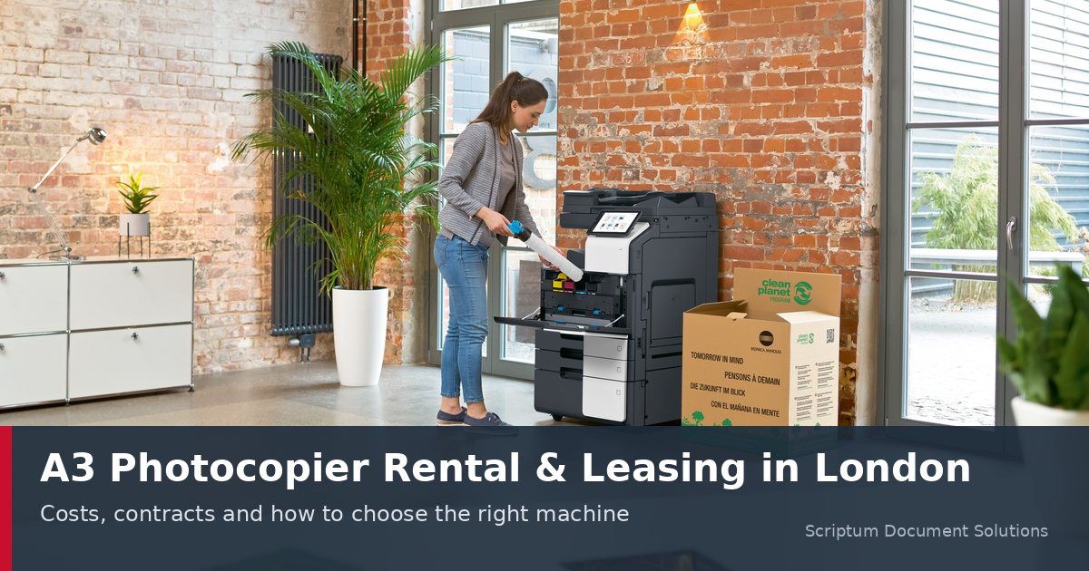 A3 Photocopier Rental and Leasing in London: Costs, Contracts and How to Choose