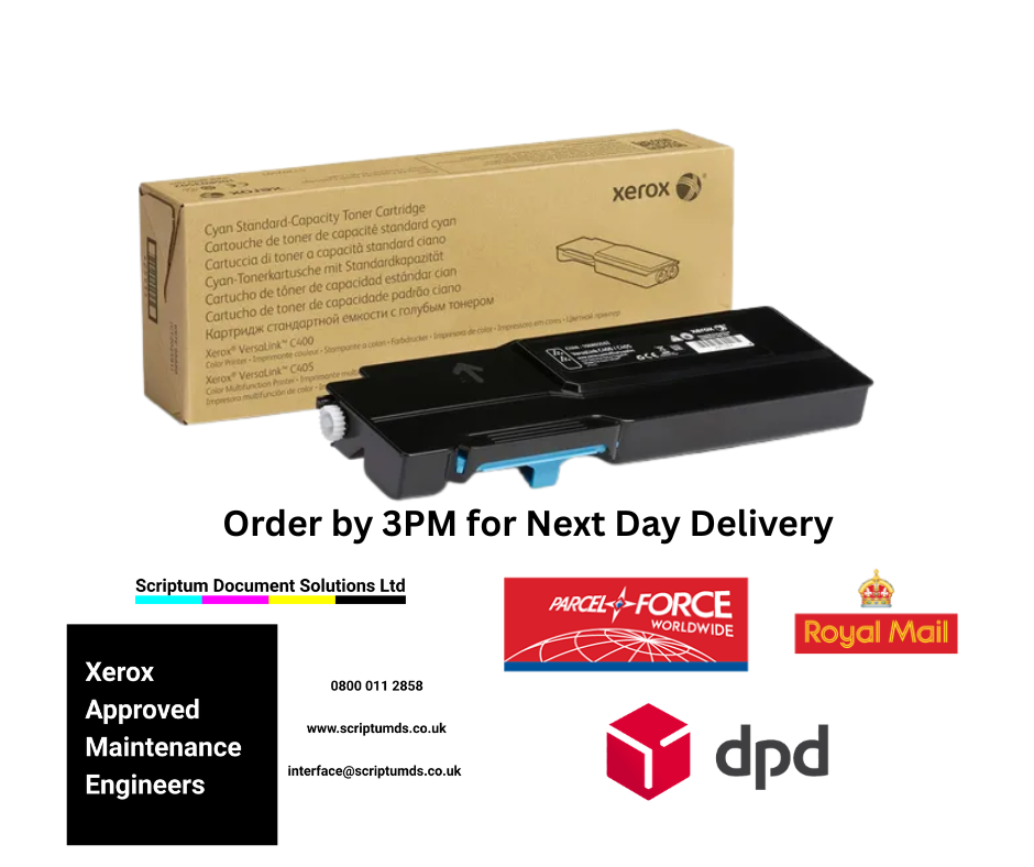 Xerox Cyan Standard Capacity Toner Cartridge for VersaLink C400/C405 - 106R03502