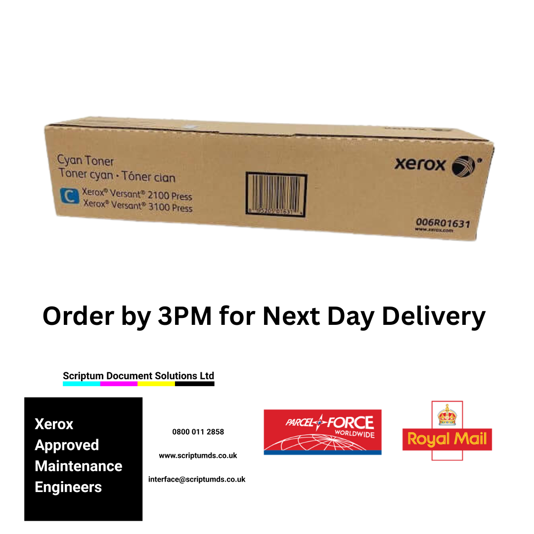 Xerox Cyan Toner Cartridge 006R01631 for Versant 2100 / 3100 / 4100