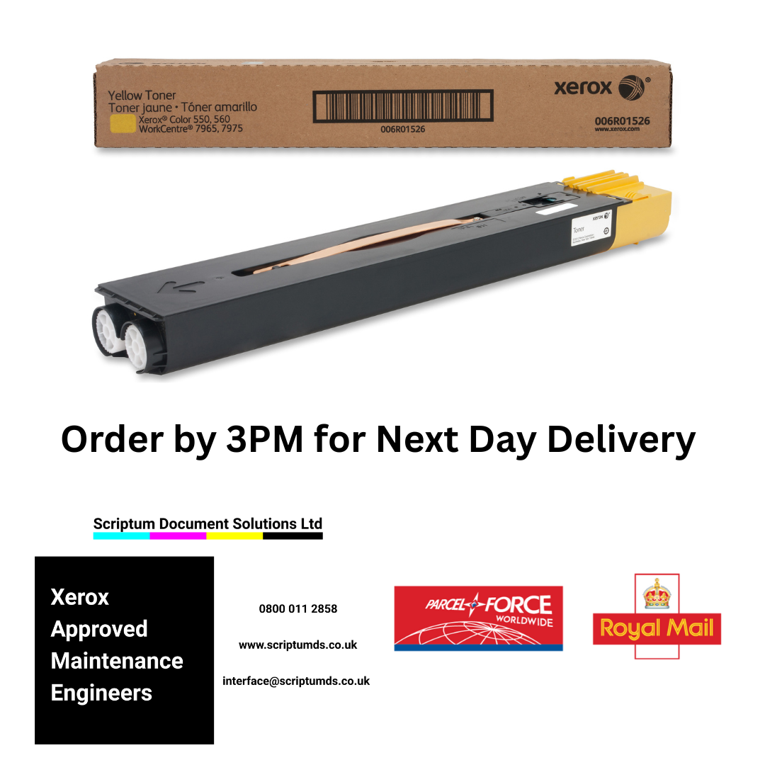 Xerox Yellow Toner Cartridge (32,000 Pages) 006R01526 for Color 550 / 560 / 570