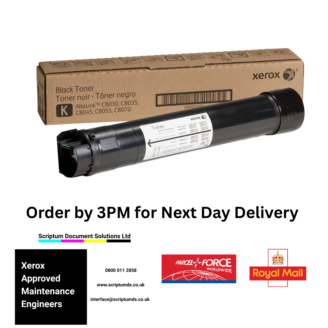 Genuine Xerox Black Toner Cartridge (26,000 Pages) 006R01697 for AltaLink C8030/C8035/C8045/C8055/C8070