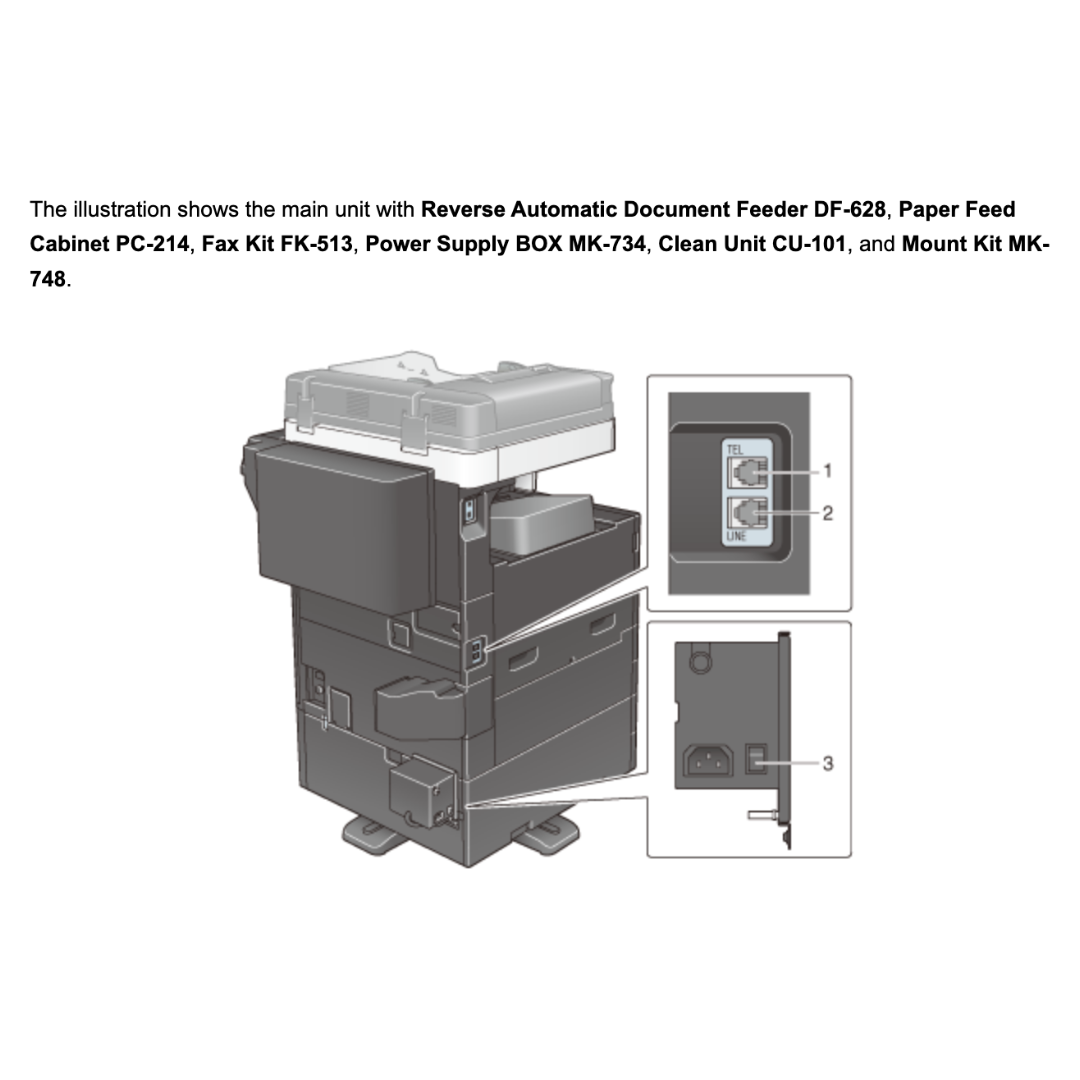 Konica Minolta MK-734 Mount Kit f. HT-509 / TK-101 - A4NJWY2