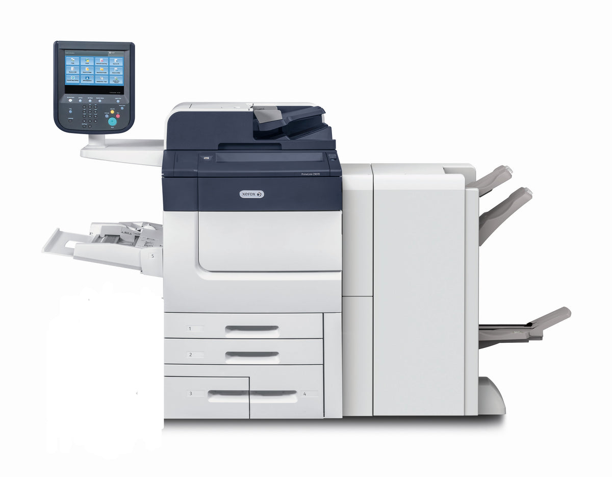 Pre-owned Xerox PrimeLink C9065 – With Bustled Fiery Server & BR Booklet Maker