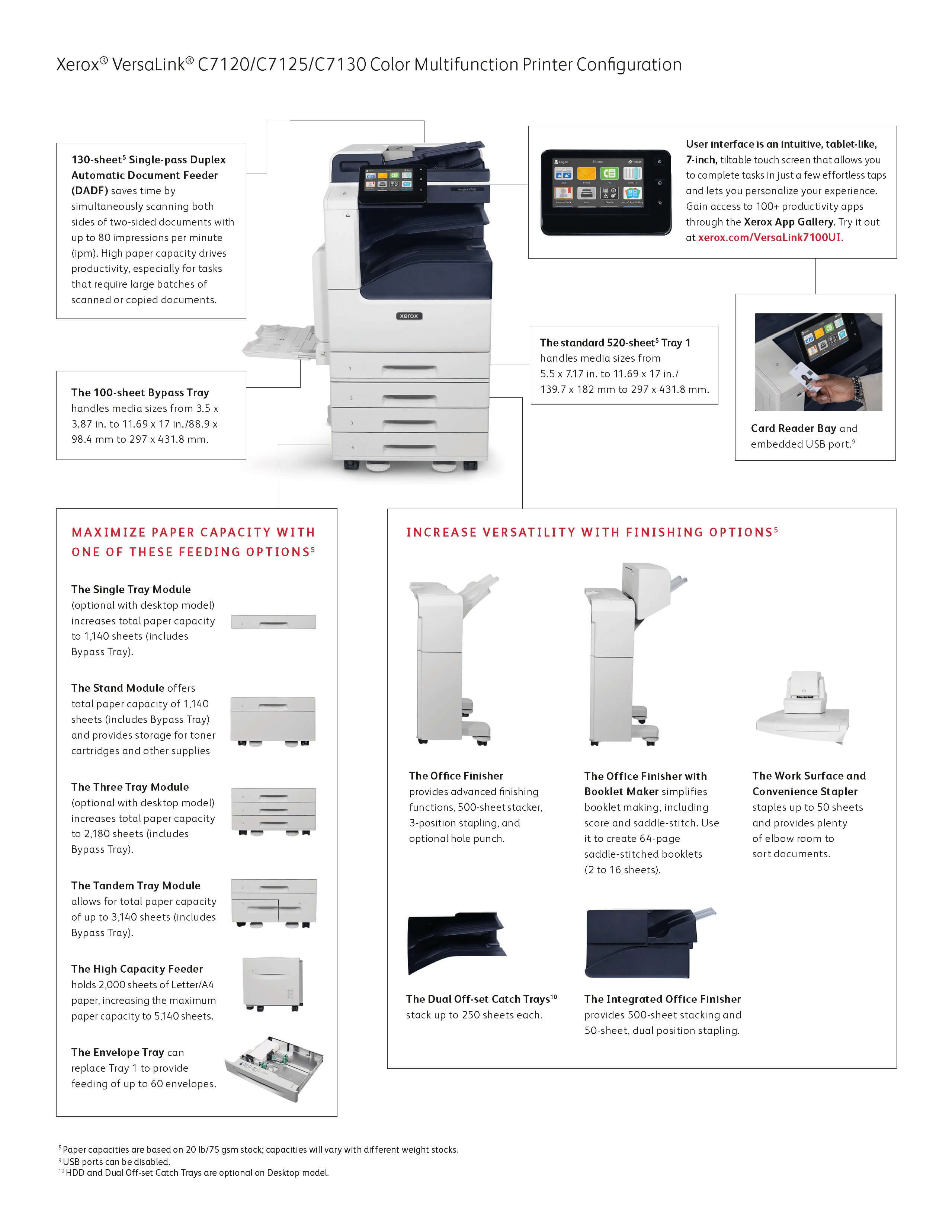 Centre Tray for Xerox VersaLink MFP's - 497K17800 Centre Tray for Xerox VersaLink MFP's - 497K17800