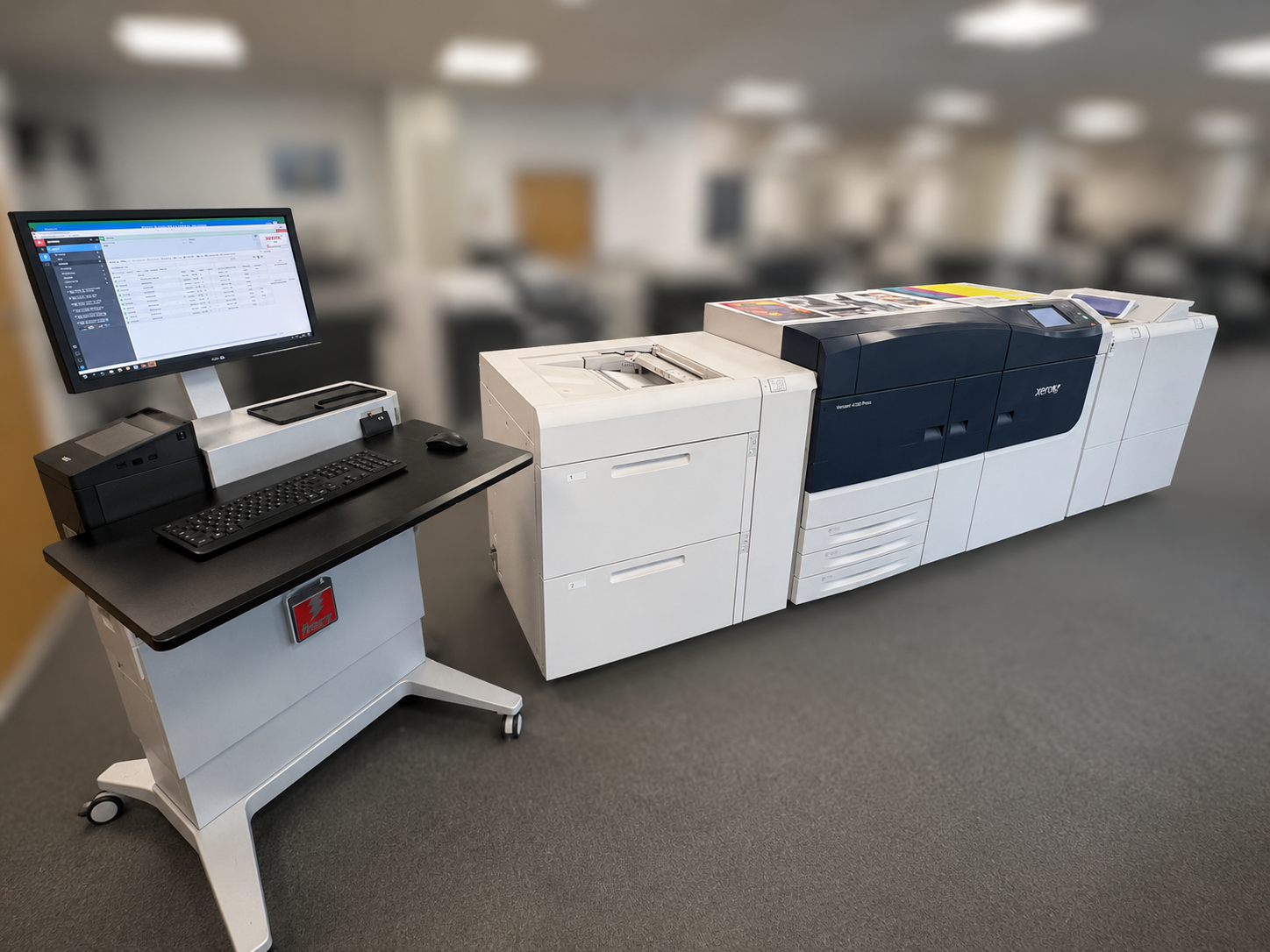 Xerox Versant 4100 Press w/ Fiery EX4100, Pro Booklet Finisher & High-Capacity Feeder - XV4100V/T