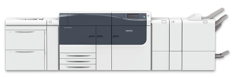Xerox Versant 4100 Press showcasing advanced automation and high-quality output capabilities.