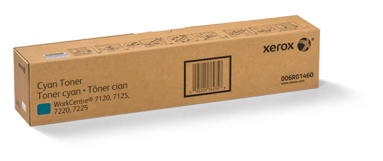 Xerox Cyan Toner Cartridge Sold (15,000) 006R01460 for WorkCentre 7120/7125/7220/7225/7220i/7225i