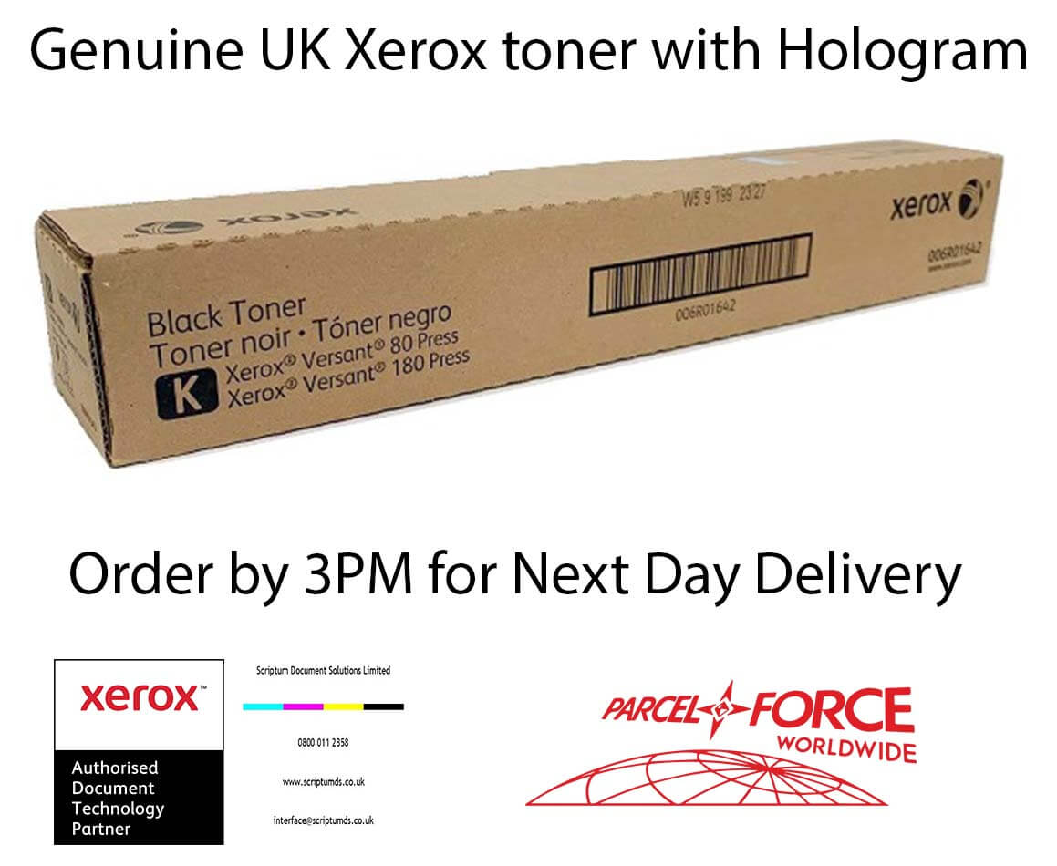 Xerox Black Toner Cartridge 006R01642 for Versant 80 180 280