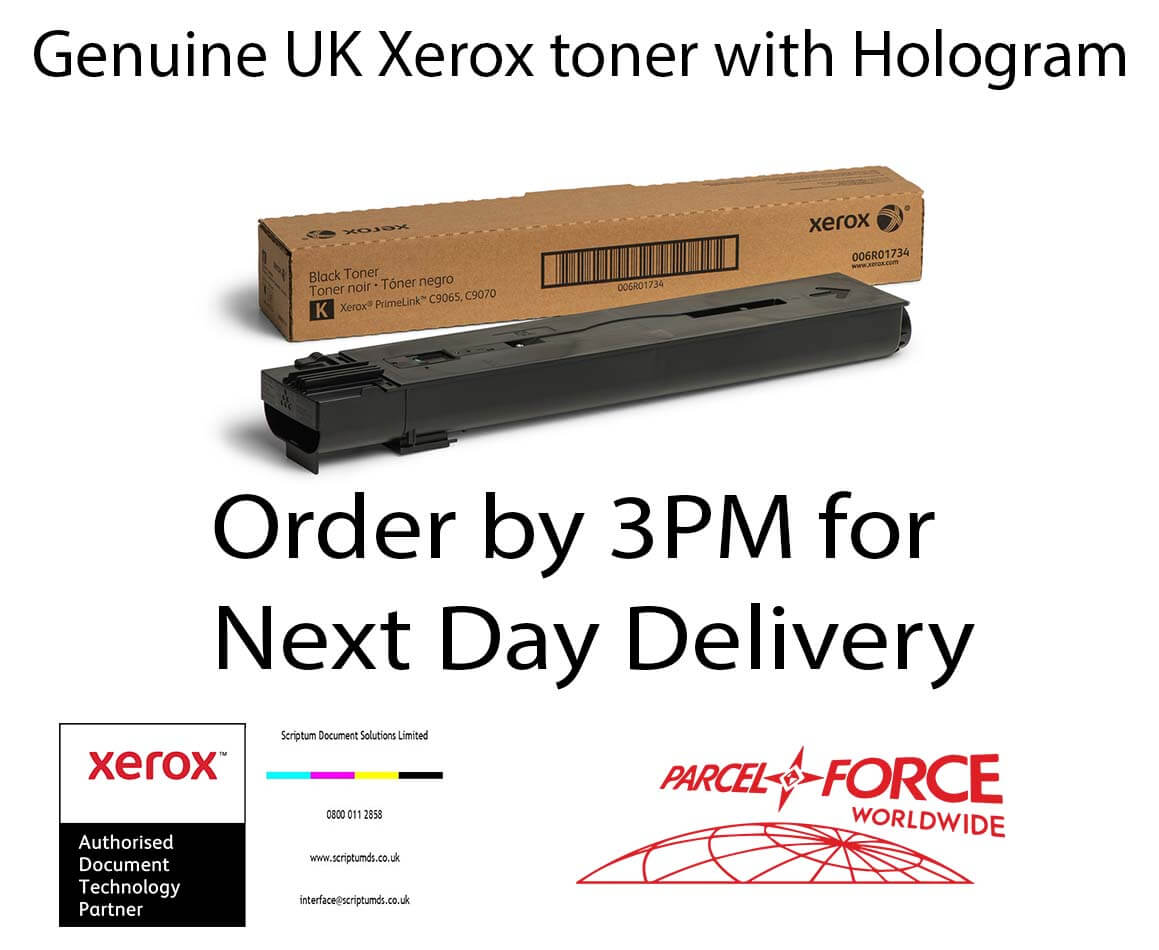 Xerox Black Toner Cartridge (30,000 Pages) 006R01734 for PrimeLink C9065/C9070