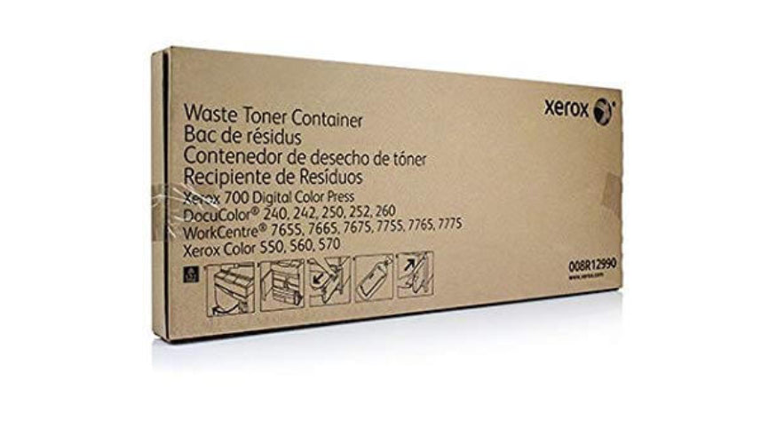 thumbnail image 2 of 6-Pack Waste Toner Container (008R12990) For Xerox Color 550/560/570, Versant, WorkCentre, And More – Compatible 2 of 3