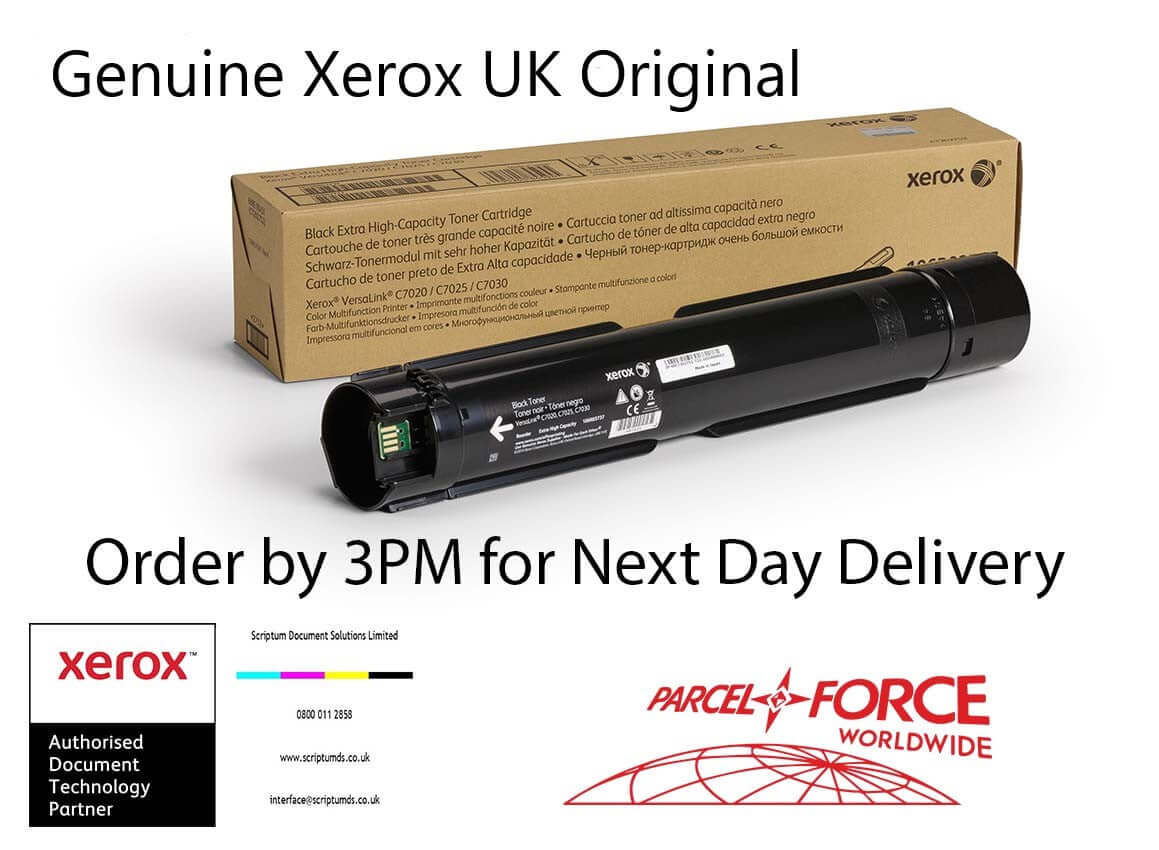 Xerox Genuine VersaLink C7020/C7025/C7030 Black Extra High Capacity Toner Cartridge (23,600 Pages) - 106R03737