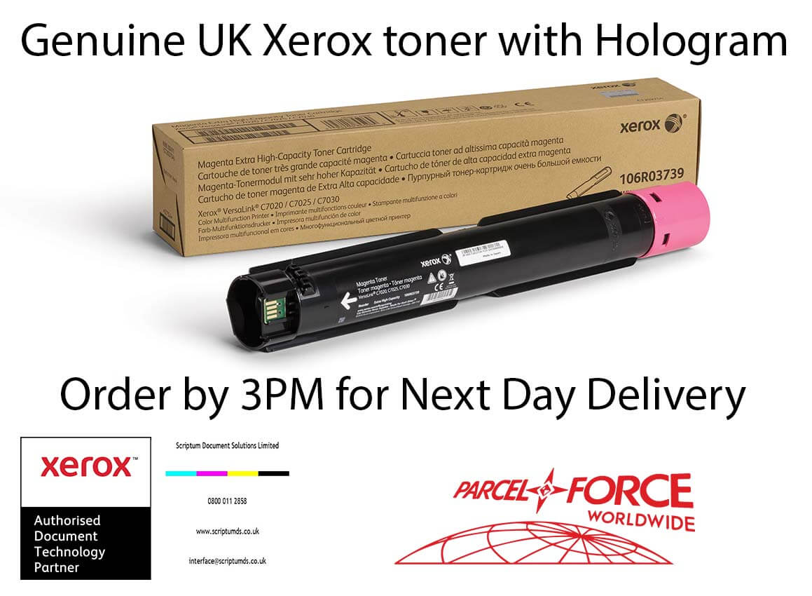 Xerox Extra High Capacity Magenta Toner Cartridge (16,500 Pages) 106R03739 for VersaLink C7020 C7025 C7030