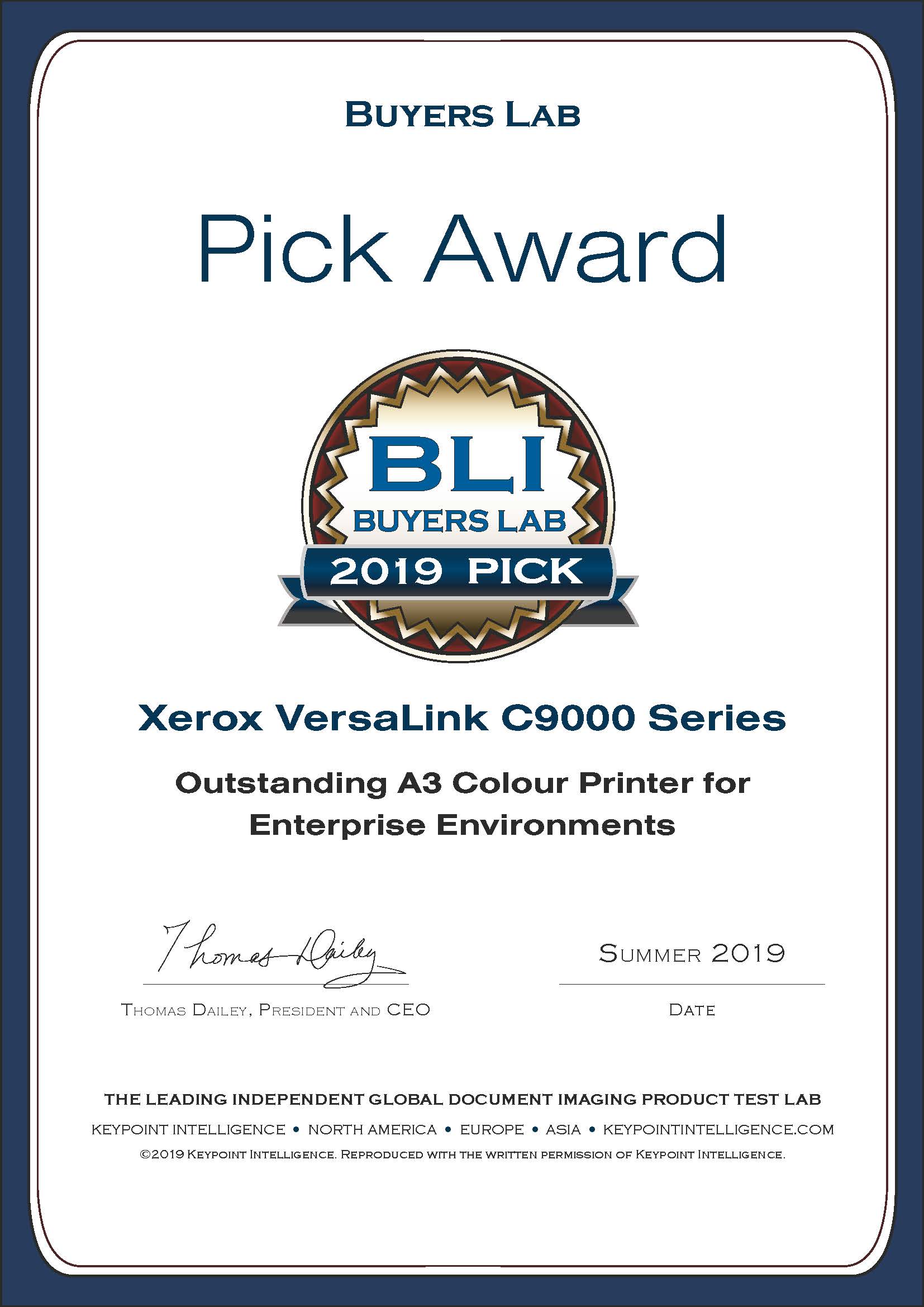 Xerox VersaLink C9000 A3 Printer / 2 x 520 paper trays